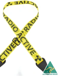 Colonial Leather Direct Print Webbing Strap Radioactive Design