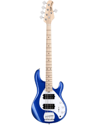 Sterling by Music Man RAY5HH Sub Series StingRay 5 HH 5-String Electric Bass Cobra Blue