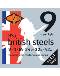 Rotosound BS9 British Steel Electric String Set 9-42