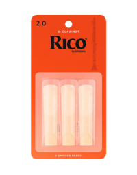 RICO RCA0320, 3 PK, Bb  CLAR, 2 REEDS