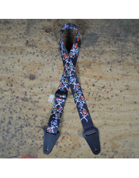 Colonial Leather Renegade Skull Multi-Colour Webbing Strap