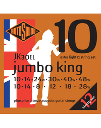 Rotosound JK30EL Jumbo King 12 String Phosphor Bronze