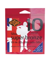 Rotosound SB10 Super Bronze Phosphor Bronze 10-50