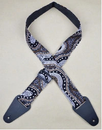 Colonial Leather Aboriginal Art Rag Strap Possum Dreaming