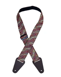 Colonial Leather Aboriginal Art Rag Strap Spirit Dreaming Brown