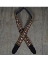 Colonial Leather Jacquard Rag Strap - Brown