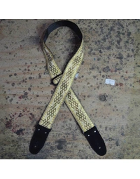 Colonial Leather Jacquard Rag Strap - Gold Diamonds
