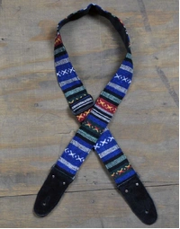 Colonial Leather Rasta Rag Strap Blue