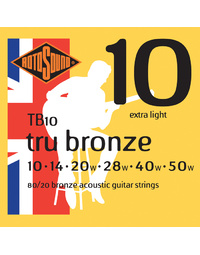 Rotosound TB10 Tru Bronze 80/20 String Set 10-50