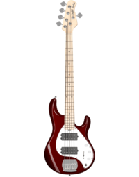 Sterling by Music Man StingRay Ray5 HH 5-String Electric Bass Candy Apple Red
