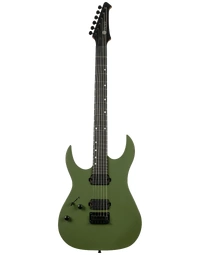 Spira Guitars S-400 MGR Left-Handed Electric Guitar EB Satin Dark Green