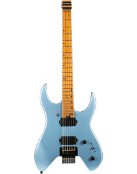 Spira Guitars S-400 MPB HLS Headless Electric Guitar Roasted MN Satin Blue