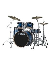 Yamaha SBP0F5DBS Stage Custom Fusion Birch 5 Piece Drum Kit Deep Blue Sunburst