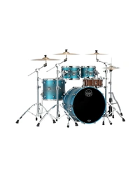 Mapex SE529XEMPT Saturn Evolution Maple/Walnut 4-Piece Classic Shell Pack Exotic Azure Burst