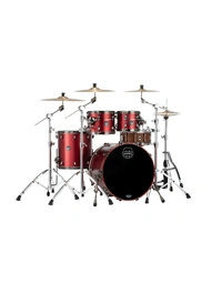 Mapex SE529XMBPA Saturn Evolution Maple/Walnut 4-Piece Rock Shell Pack Tuscan Red