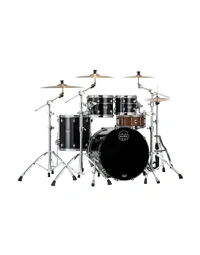 Mapex SE529XMPB Saturn Evolution Maple/Walnut 4-Piece Rock Shell Pack Piano Black