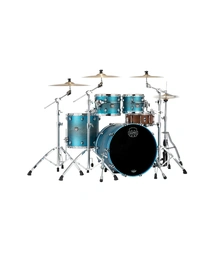 Mapex SE529XMPT Saturn Evolution Maple/Walnut 4-Piece Rock Shell Pack Exotic Azure Burst