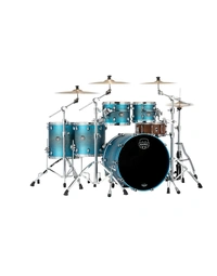 Mapex SE628XMPT Saturn Evolution Maple/Walnut 5-Piece Workhorse Shell Pack Exotic Azure Burst