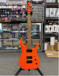 Used Jackson 2023 Pro Series Misha Mansoor Signature Juggernaut HT7 7-String Electric Guitar Neon Orange (Includes Hard Case)
