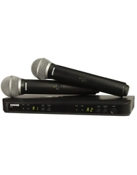Shure SHR-BLX288P58K14 PG58 Dual Wireless Handheld Cardioid Dynamic Vocal Mic System