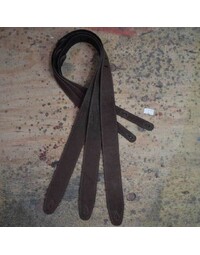 Colonial Leather 2.5" Soft Suede Strap Relic Dark Brown