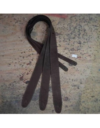 Colonial Leather 2.5" Soft Suede Strap Relic Dark Brown