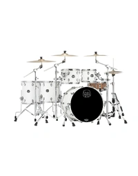 Mapex SR628XRM Saturn Maple/Walnut 5-Piece Studioease Shell Pack Satin White