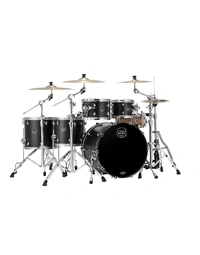 Mapex SR628XUFB Saturn Maple/Walnut 5-Piece Studioease Fast Shell Pack Satin Black