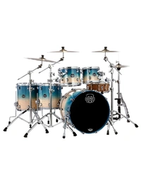 Mapex SR628XUQ Saturn Maple/Walnut 5-Piece Studioease Shell Pack Aqua Fade