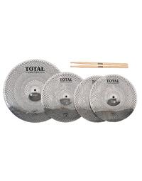 Total Percussion SRC45 Sound Reduction Cymbal Box Set 13HH-14C-18R