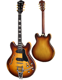 Eastman T64/V-GB 16" Deluxe Thinline Hollowbody w/ Bigsby Antique Goldburst Varnish