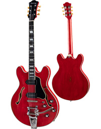 Eastman T64/v Thinline Electric Guitar w/ Bigbsy Red