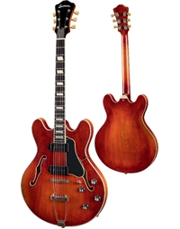 Eastman T64/V-T 16" Deluxe Thinline Hollowbody w/ Trapeze Antique Classic Varnish