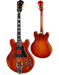 Eastman T64/V 16" Deluxe Thinline Hollowbody w/ Bigsby Antique Classic Varnish