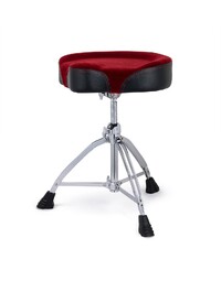 Mapex T865SER Drum Throne Saddle 17" Red Cloth Top