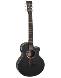 Tanglewood TB2-CE Blackbird Super Folk Traveller Acoustic Guitar w/ Pickup Smokestack Black Satin