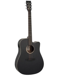 Tanglewood TB5-CE Blackbird Dreadnought Acoustic Guitar w/ Pickup Smokestack Black Satin