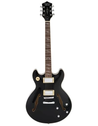 Tanglewood TCH59-BK Chicago Thline Semi-Hollowbody Electric Guitar Obsidian Black Gloss