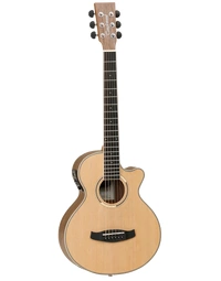 Tanglewood TDBTTCEBW Discovery Exotic Traveller Superfolk Black Walnut w/ Pickup