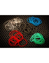 Tuner Fish Secure Bands For Lug Locks Clear (50 Pack)