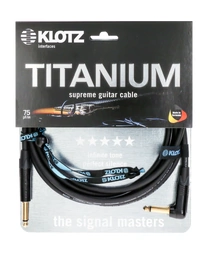 Klotz TI0300PR Titanium 3m Instrument Cable Straight / Right Angle