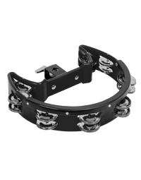 Mano ABS Hi-Hat Tambourine 2 Rows of Nickel Jingles Black