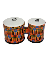 Toca Freestyle 5 & 6" Synthetic Bongos in Kente Cloth