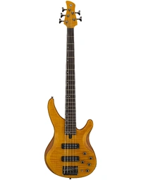 Yamaha TRBX605FM MA Flamed Maple Top 5-String Electric Bass Guitar Matte Amber