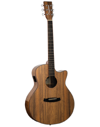 Tanglewood TW4EVCPW Winterleaf Exotic Pacific Walnut Venetian Super Folk Solid Top w/ Pickup