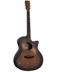 Tanglewood TWOT4VCE Auld Trinity Venetian Grand Auditorium Solid Top w/ Pickup Harvest Dusk