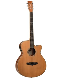 Tanglewood TWPRO4-CE-NAS Winterleaf Pro Solid Top SuperFolk Acoustic w/ Pickup Satin Natural