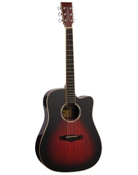 Tanglewood TWPRO5-CE-AVB Winterleaf Pro Solid Top Dreadnought w/ Pickup Antique Vintage Burst Gloss