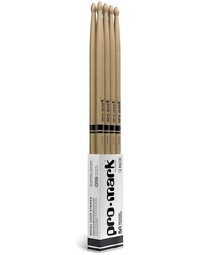 Promark TX5AW Hickory 5A Wood Tip Drumsticks - 4 Pack