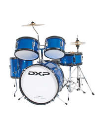 DXP TXJ5 Junior Poplar 5-Piece Drum Kit Metallic Blue